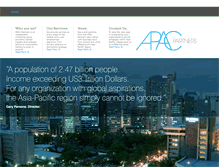 Tablet Screenshot of apac-partners.com